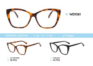 Plastic frames for glasses acetate material WD1361