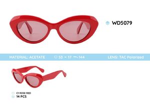 Acetate plastic frames polarized sunglasses WD5079