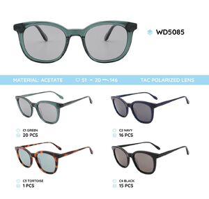 Acetate plastic frames polarized sunglasses WD5085