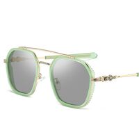 Очки пластиковые TR90 фотохромные с защитой от синего света 9734-GT