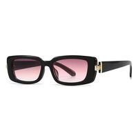 Plastic sunglasses in narrow retro square frame Elit LH136-EL