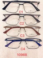 Metal frame for glasses with spring hinges 1096B