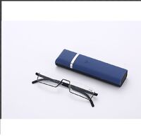 Plastic reading pince-nez glasses TR90 with case 货号, diopters from +0,00 to +4.00, RMC=62-64