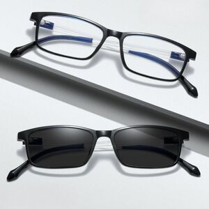 Photochromic plastic glasses with protection Blue Cut KY2825-3变色镜
