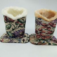 Eyeglasses and accessories plush case stand holder H001-1-HE