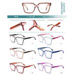 Plastic frames for glasses, acetate lamination with spring hinges Big City CH2301