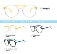 Plastic frames for glasses acetate material WD4170