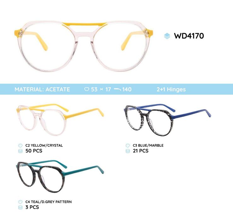 Plastic frames for glasses acetate material WD4170