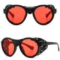 Plastic steampunk round sunglasses for men Elit 0046-EL
