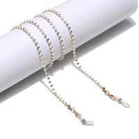 Металлическая цепочка с бусинами для очков и масок, разные цвета GL1134