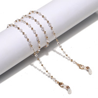 Glasses chain with stars set of two-piece golden and silver GL1323