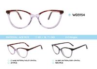 Plastic acetate eyeglasses frame for women WD3154