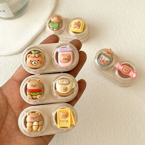 Мини-набор для мягких контактных линз выдвижной W-CT25米盒杯熊