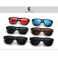 Пластиковые мужские прямоугольные лёгкие солнцезащитные очки Elit 2222-EL