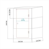 Acrylic desktop transparent display stand for glasses, frames, cases and accessories 5003-8004, size 50/80 * 30 cm