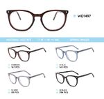 Plastic acetate eyeglasses frame for women with spring hinges WD1497