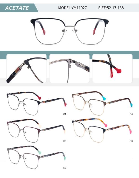 Оправа металлическая женская с флексом YM11027-DA