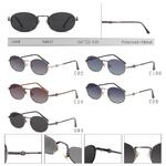 Солнцезащитные поляризационные женские металлические очки Leke LK34037