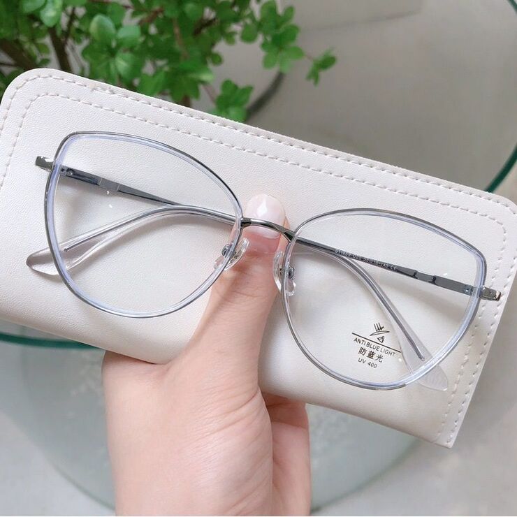 Combined frame (metal + TR90) with Blue Ray Cut protection lenses and flex MAMO S11859