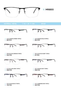 Металлическая оправа с дужками из материала TR-90 MR0055