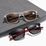 Photochromic TR90 glasses for reading with protection Blue Cut, diopters from +1.00 to +4.00, KY1119-4变色老花镜
