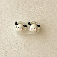 Mini soft contact lens kit retractable W-CT26兔花黄白狗