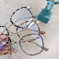 Hybrid frame, metal + TR90, with Blue Block coating SANTA 01001