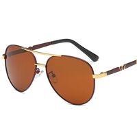 Поляризационные солнцезащитные металлические очки с защитой UV400 2813-2-GT