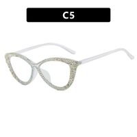 Plastic glasses with blue light protection for women 22029镶钻-PN
