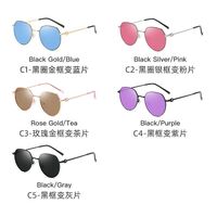 Очки металлические фотохромные с защитой от синего света 9652-2-GT