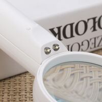 Лупа с универсальной подсветкой, увеличительное стекло с ручкой 6B-4-XX, диаметр 63 мм, увеличение: 4Х