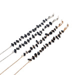 Natural black stone glasses chain GL1199