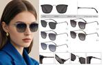 Polarized metal sunglasses for women Leke LK34028