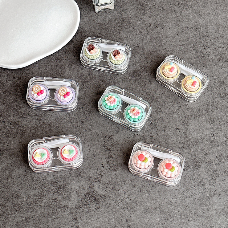 Mini soft contact lens kit W806透明蛋糕