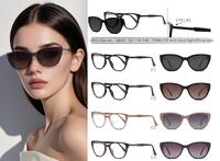 Оправа для очков пластиковая TR90+CP с защитой от синего света, с флексом + поляризационная солнцезащитная насадка (клипон) Leke LK8838