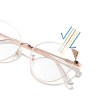Metal glasses with blue light and UV protection 9746-GT