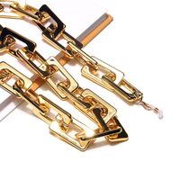 Natural green stone glasses chain GL1208