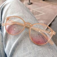 Очки пластиковые TR90 с защитой Blue ray cut, с футляром TR2069腮红-2