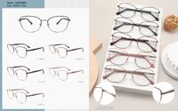 Metal eyeglasses frame for women with spring hinges Big City MG39086A