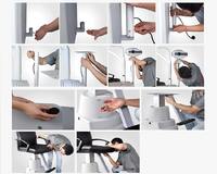 Рабочее место офтальмолога, комбинированный стол с кнопочным управлением + кресло S-880B, столешница 880*500 мм 