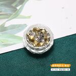 Set of rhinestones with diamond shape for frames and glasses decorating, transparent (price per pack, 3 packs minimum)