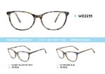 Plastic acetate eyeglasses frame for women with spring hinges WD2235