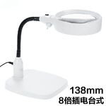 Лупа настольная с подсветкой 7765-XX, увеличение: 8X