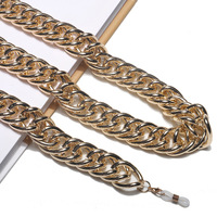 Толстая алюминиевая цепочка для очков золотистого цвета GL1093