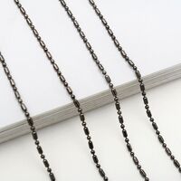 Black-colored metal non-slip chain, for glasses and masks GA011