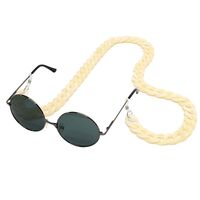 Acrylic non-slip chain, concave shape, for glasses and masks GB012-1