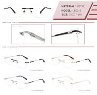 Оправа металлическая безободковая на винтах женская с флексом LE6216-DA