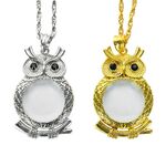 Лупа, увеличительное стекло в виде кулона на шею 新款项链放大镜-XX, диаметр: 40 мм, увеличение: 6Х