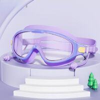 Swimming waterproof anti-fog goggles for kids (3-14 years), with earplugs and box, CF030-YU