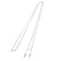 Металлическая нескользящая цепочка серебряного цвета, для очков и масок GS004